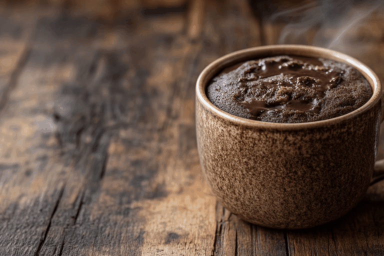 cake in mug eggless in ceramic mug