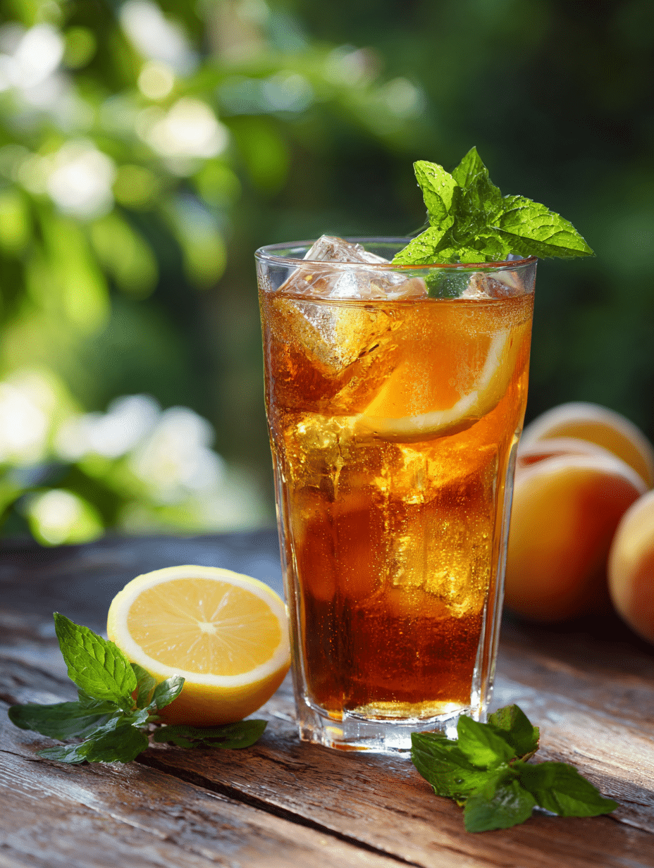 iced peach tea peach ready to serve