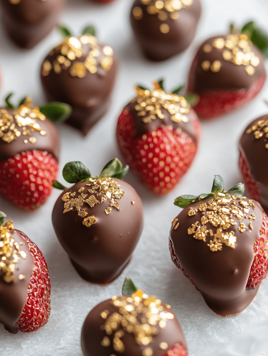 Decorated Dubai chocolate strawberries setting