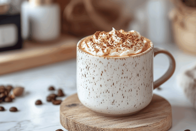 Coffee mug cake without egg on cozy kitchen counter