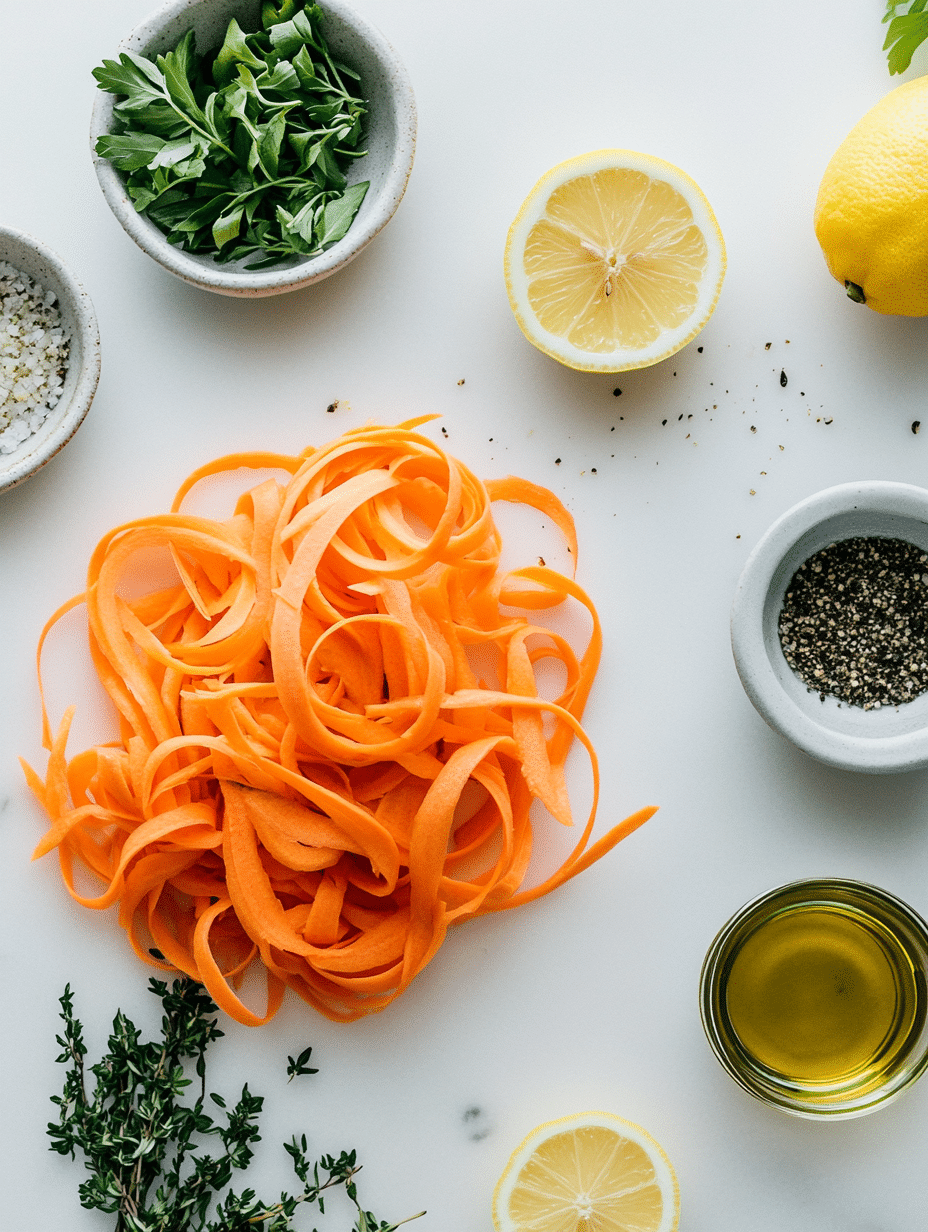carrot ribbon salad ingredients