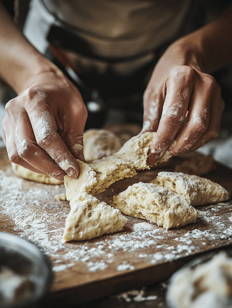 shaping dough for mary o's irish soda bread scones recipe