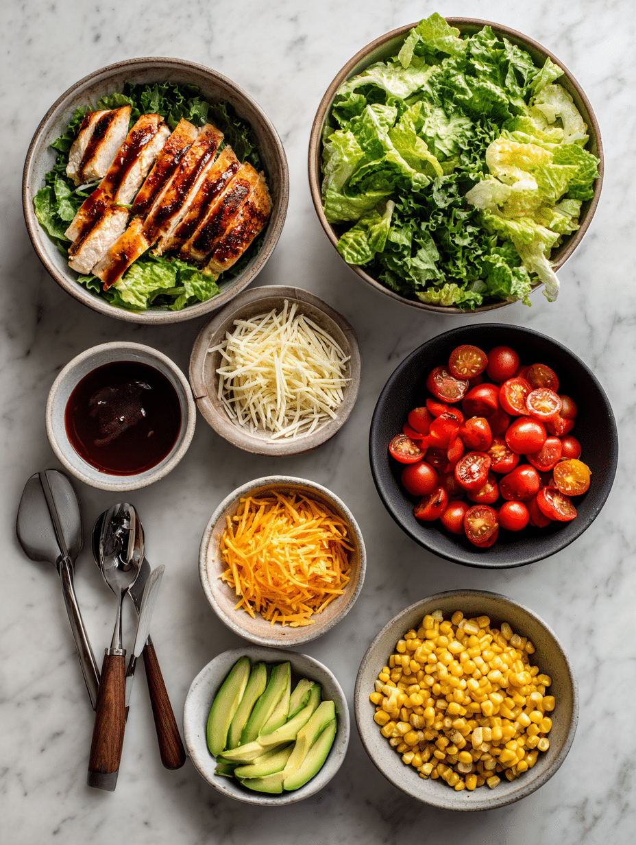 honey-barbecue-chicken-salad-ingredients