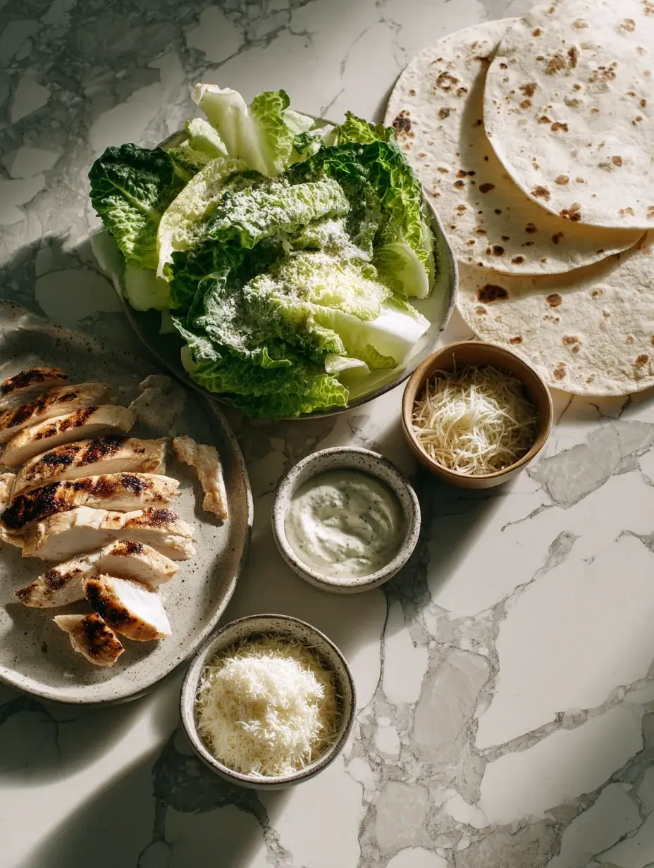Chicken Caesar Quesadilla ingredients