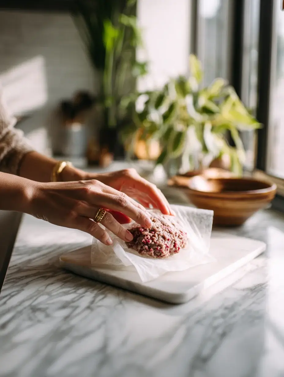 filling rice paper burek step