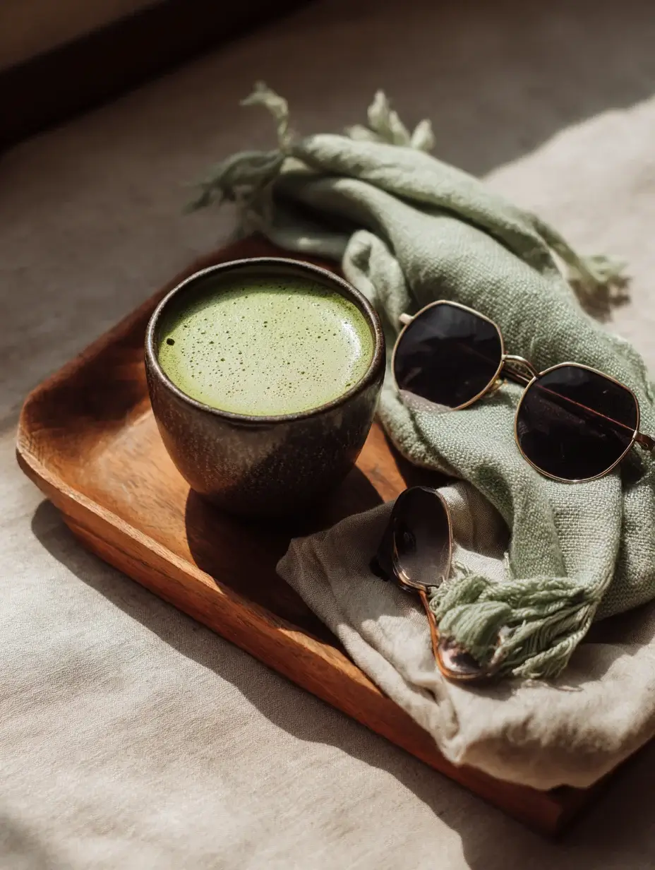 Served DTI Matcha Delight with outfit vibe