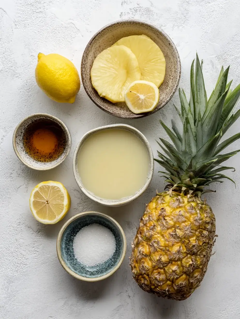 Ingredients for homemade pineapple Gatorade