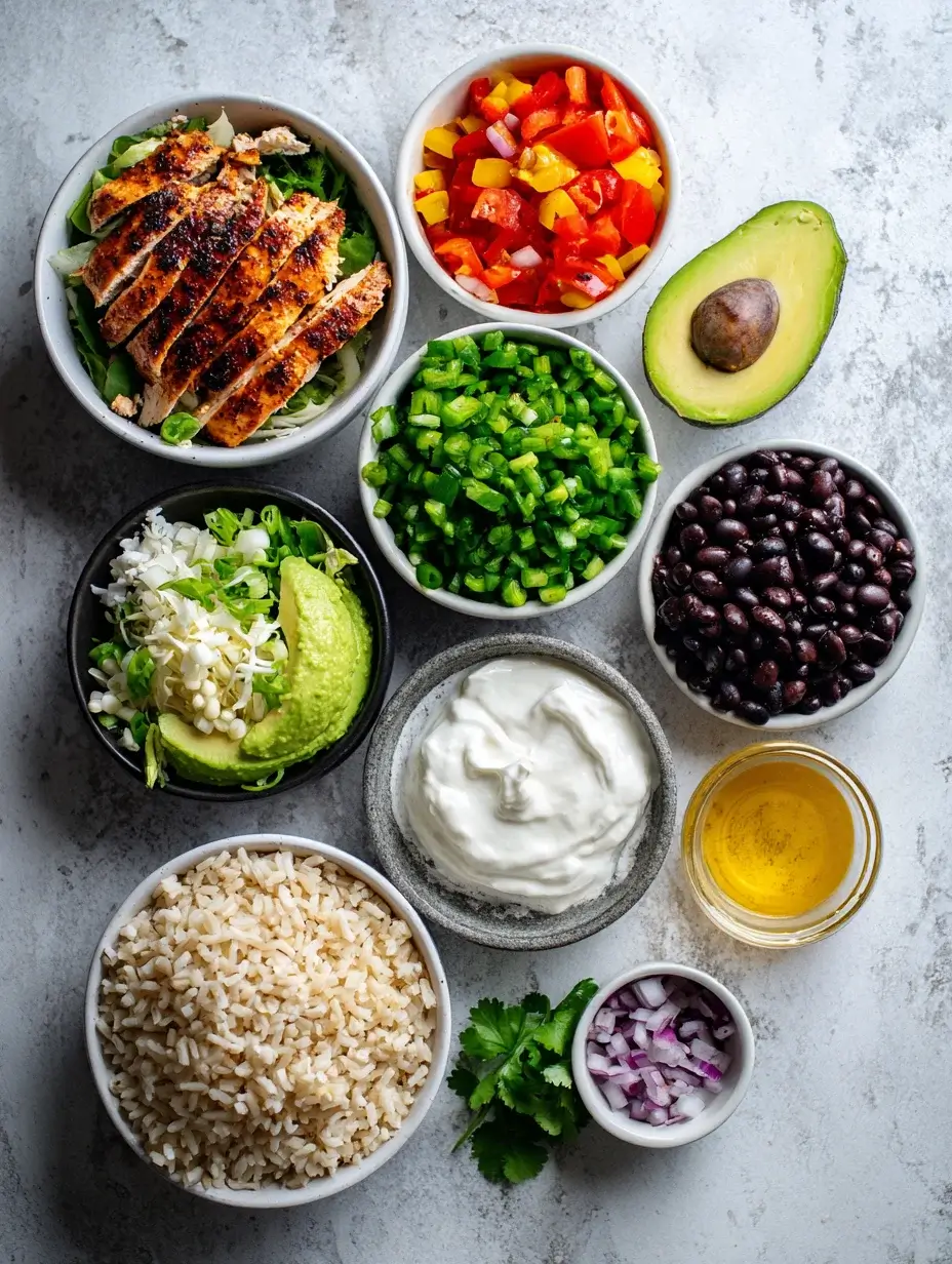 burrito bowl ingredients for high protein California burrito bowl