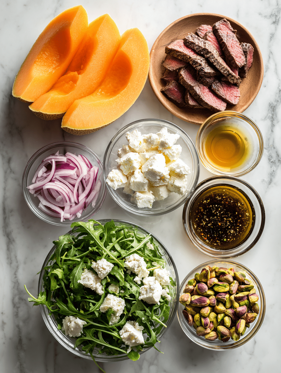  Ingredients for cantaloupe steak salad recipe