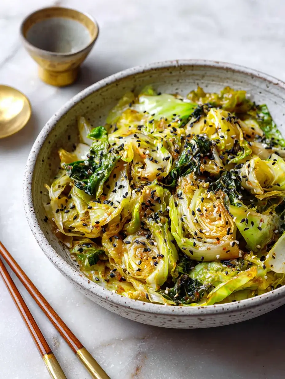 serving dirty cabbage stir fry