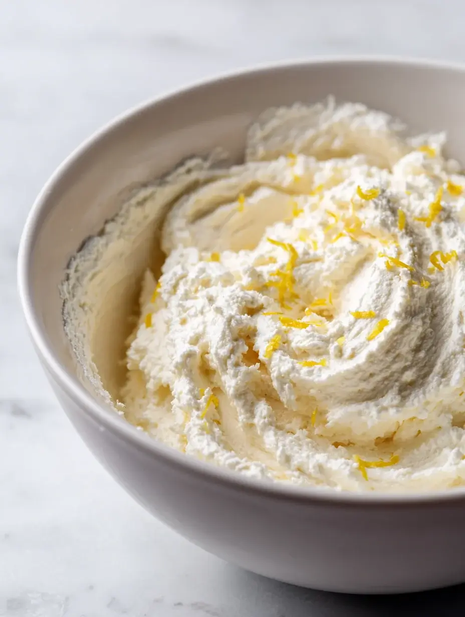 ricotta mixed with lemon zest