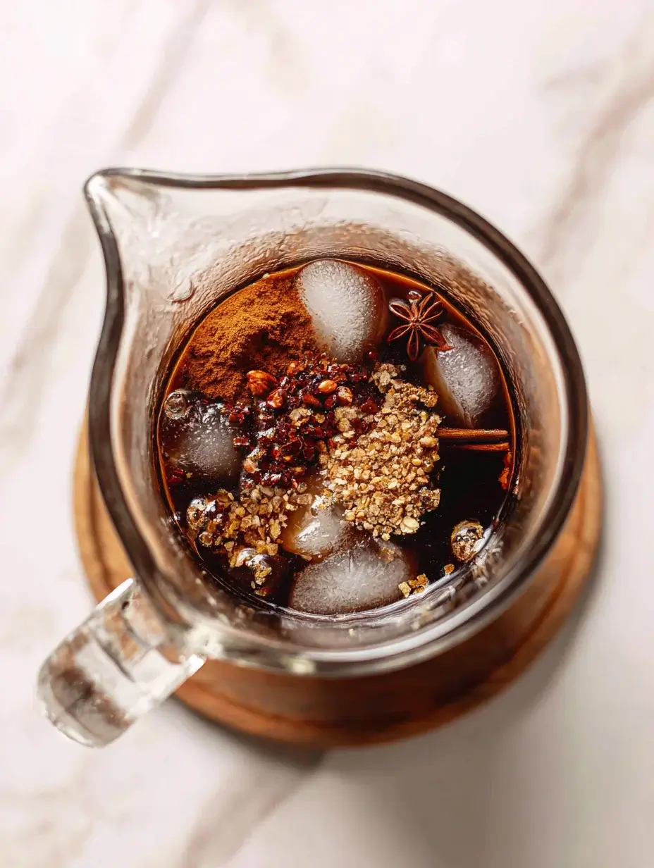 Mixing spiced tamarind juice