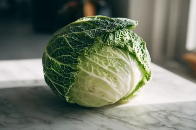 dirty cabbage fresh from farm