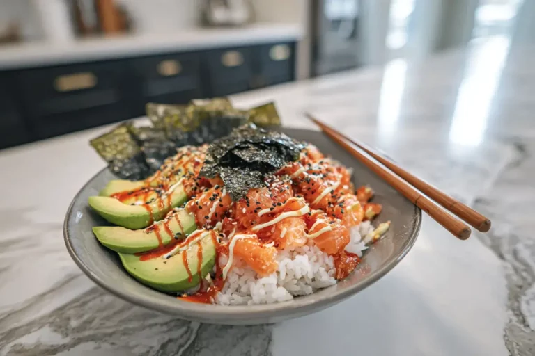 salmon rice bowl TikTok featured recipe