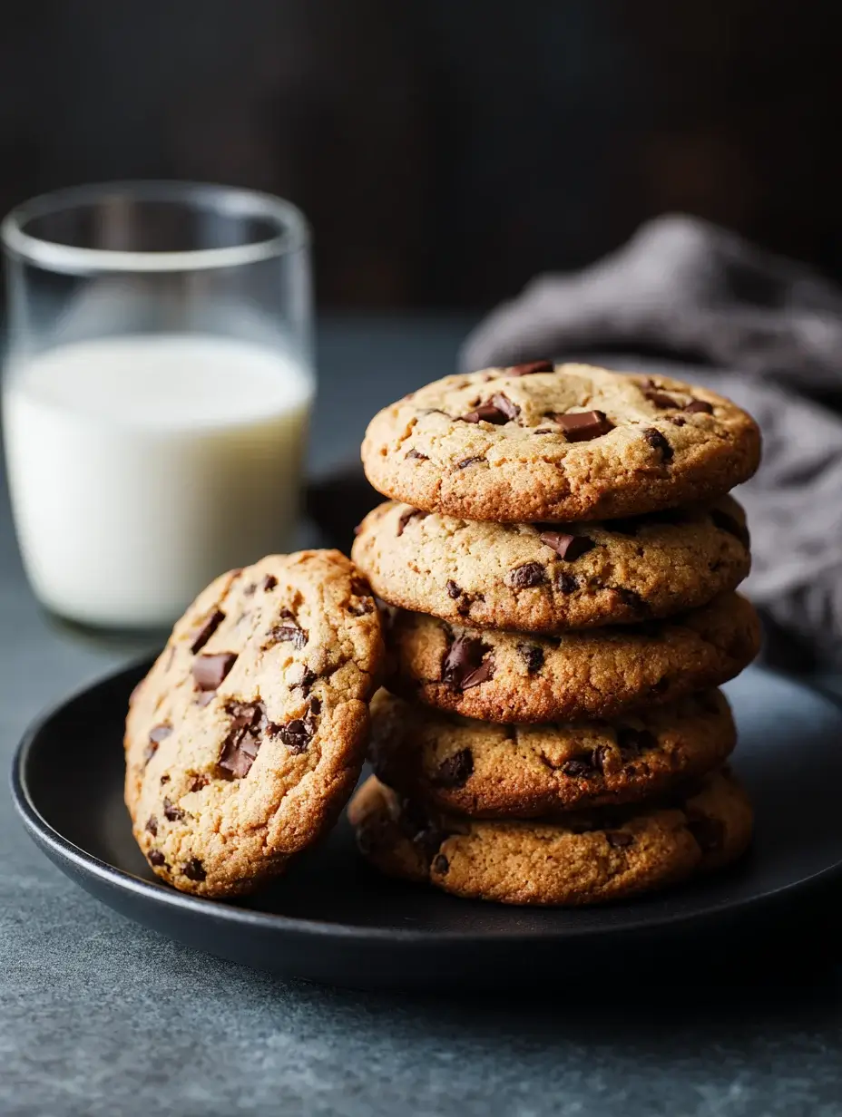 Best chocolate chip cookies served with milk
