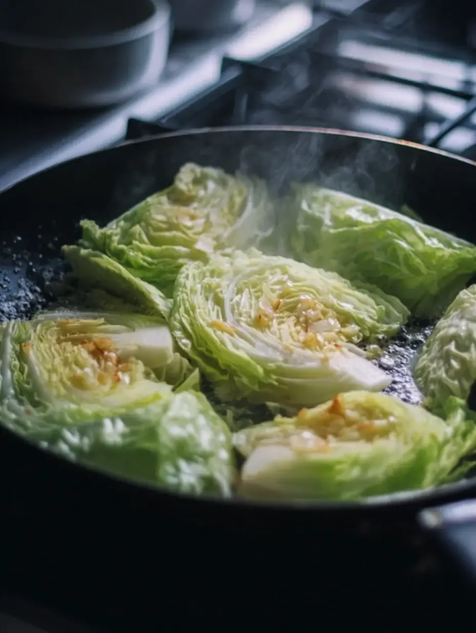 stir frying dirty cabbage