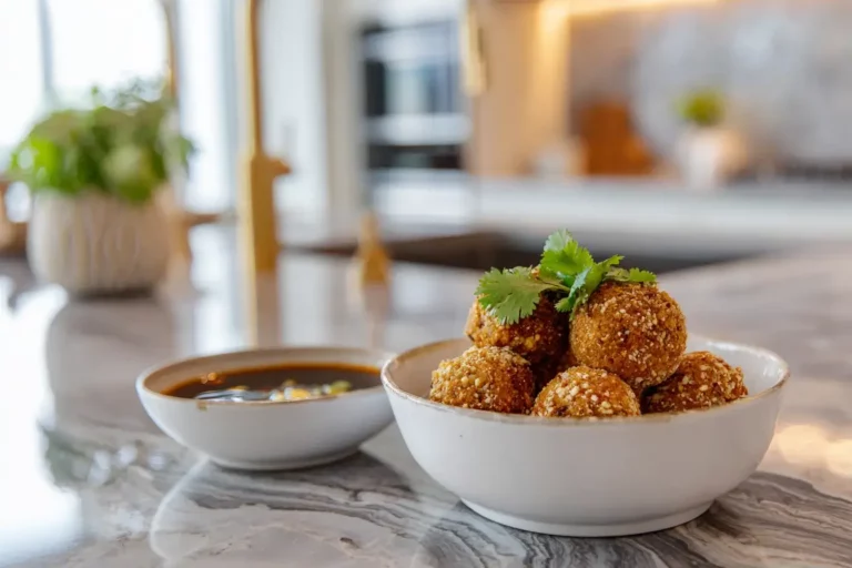 birria taco balls with consomé