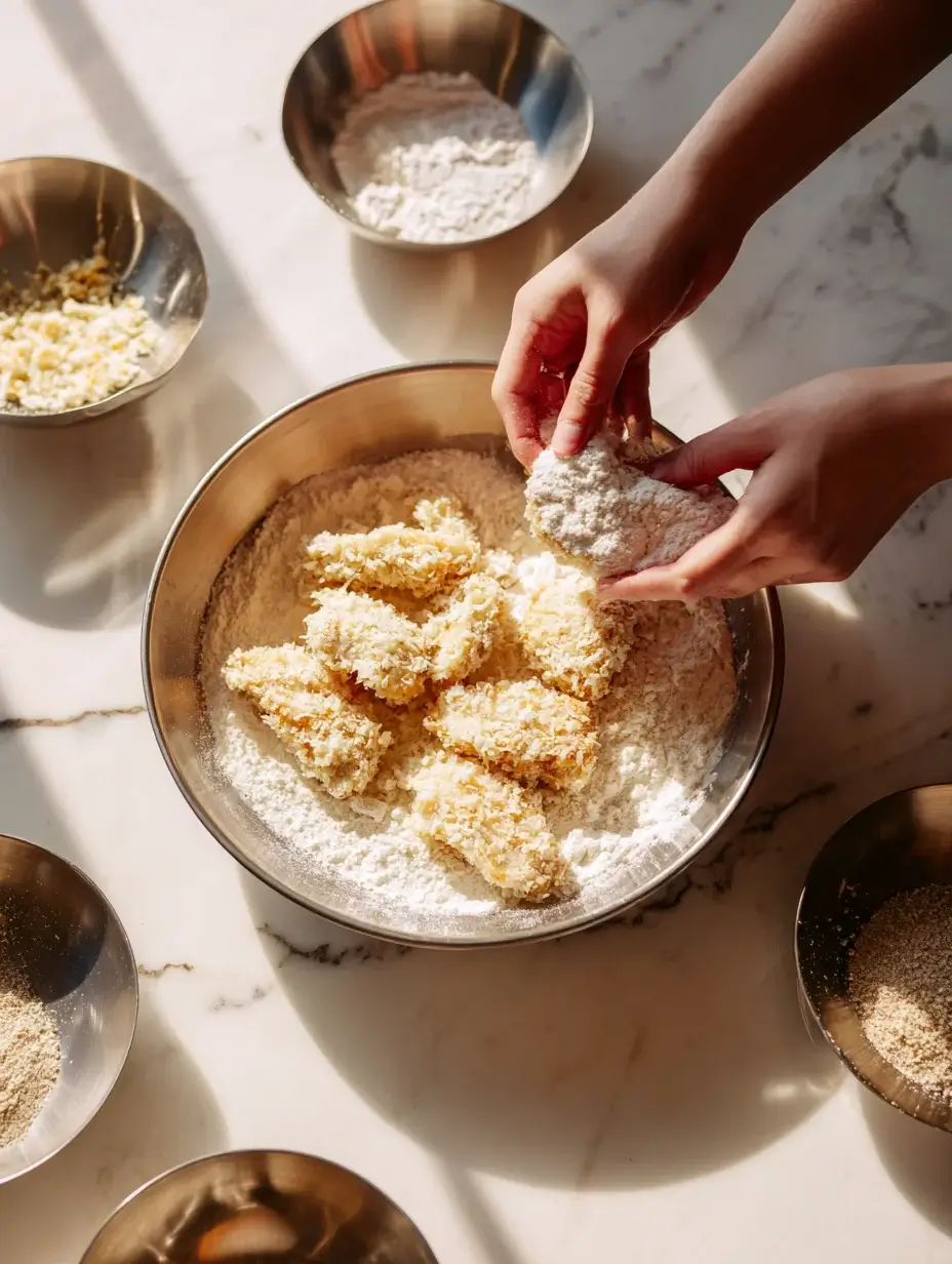 flour breading for sweet crunchy chicken