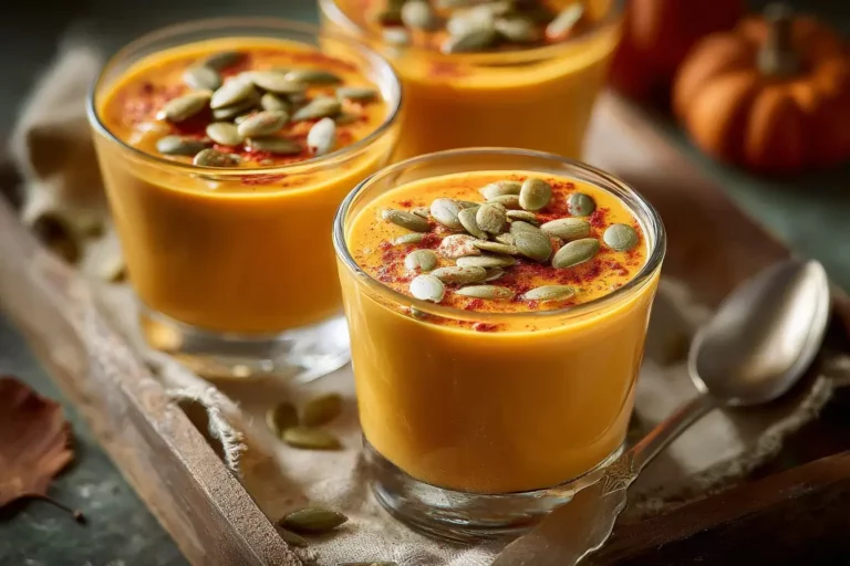 Pumpkin Soup Shots with Toasted Seeds and Smoked Paprika