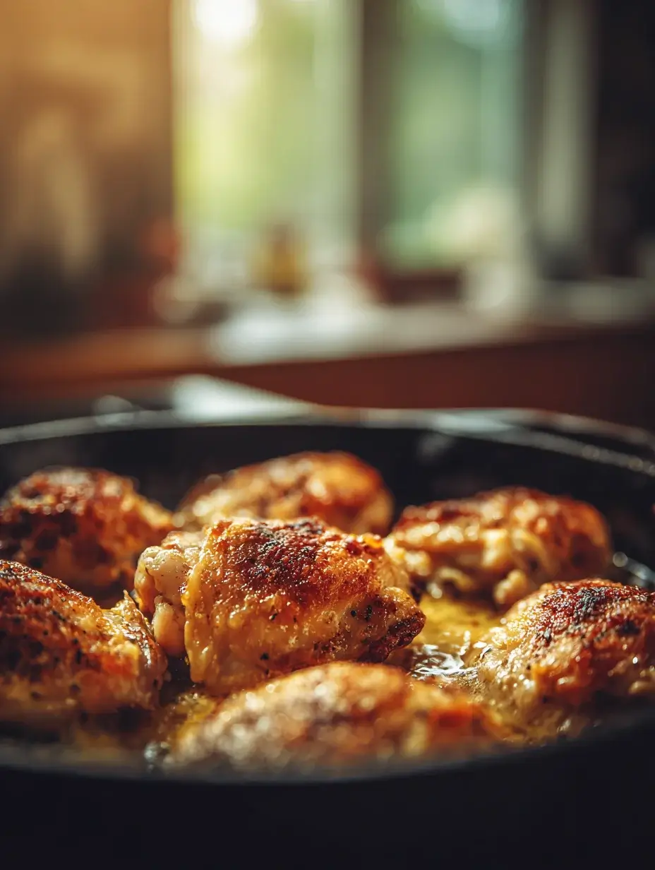 Chicken shawarma cooking in skillet