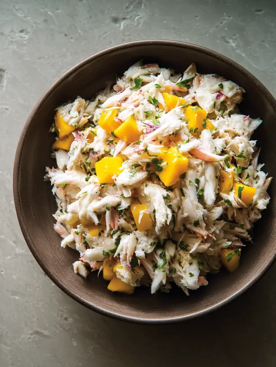 Forming the crab and mango cylinder using a ring mold