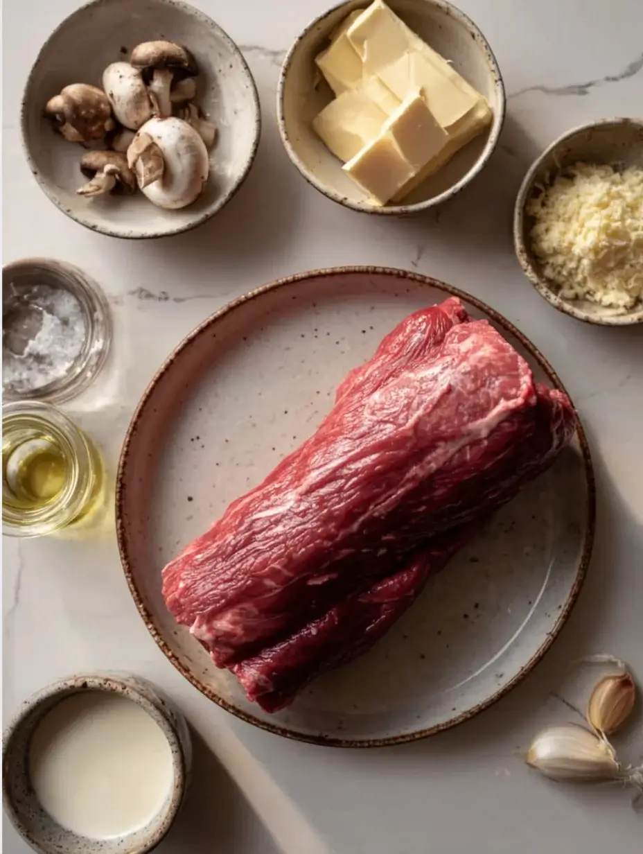 Ingredients for Mini Beef Wellington Interpretation recipe.