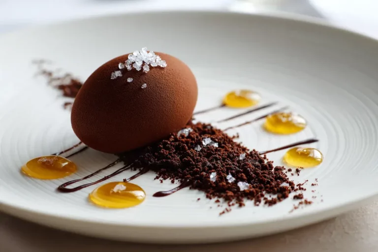 Dark Chocolate Dessert with Olive Oil & Sea Salt