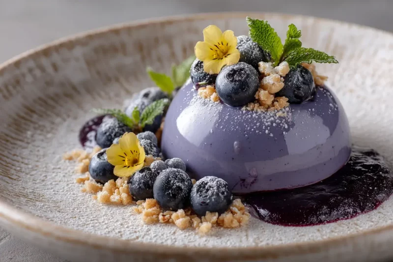 Lavender Vanilla Panna Cotta Dessert